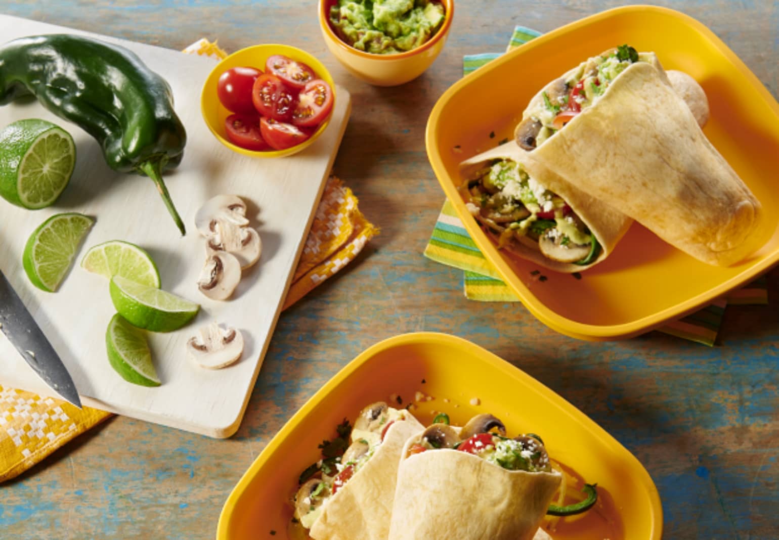 MushroomAndPoblanoTortillaPockets